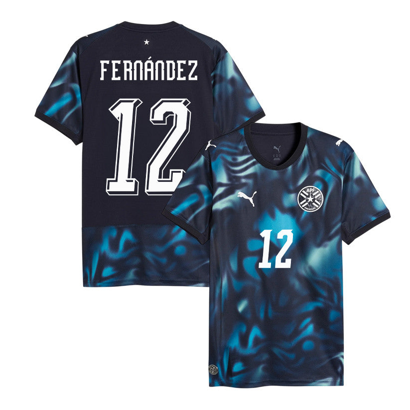 Gatito Fernández 12 Paraguay National Team 2026 Away Jersey - Navy, Men