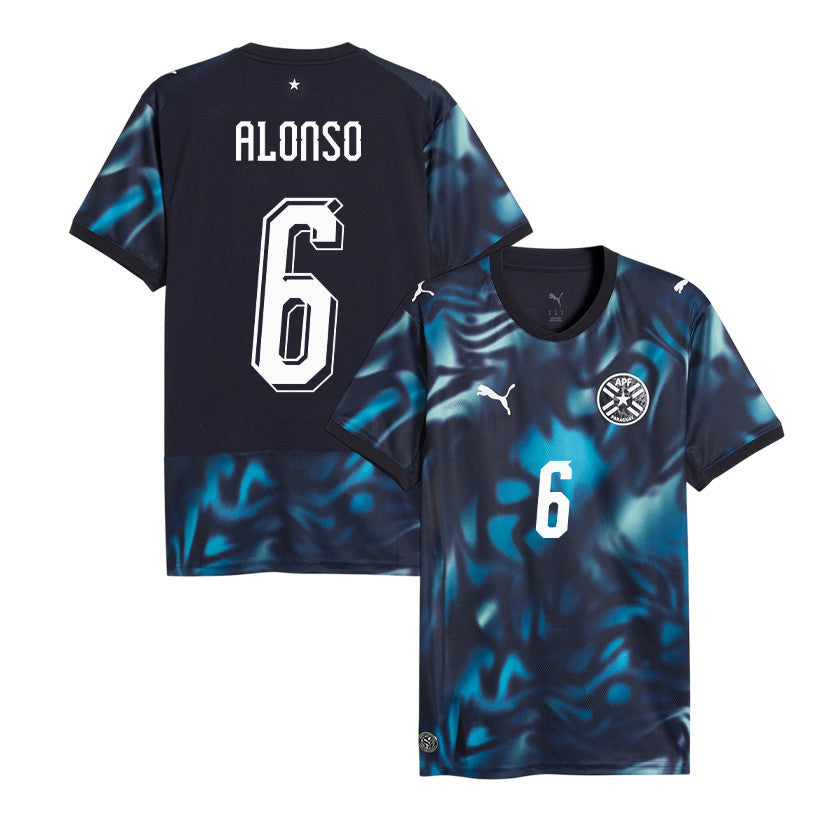 Júnior Alonso 6 Paraguay National Team 2026 Away Jersey - Navy, Men