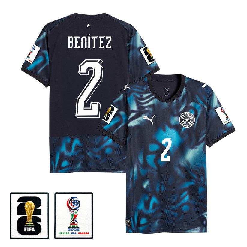 Alan Benítez 2 Paraguay National Team 2026 Away Jersey - Navy, Men