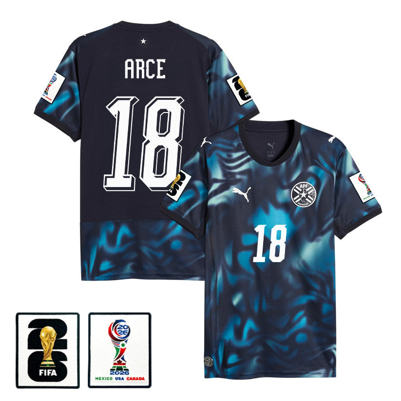 Alex Arce 18 Paraguay National Team 2026 Away Jersey - Navy, Men