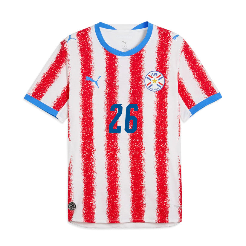 Lucas Romero 26 Youth Paraguay National Team 2026 Home Jersey - White/Red