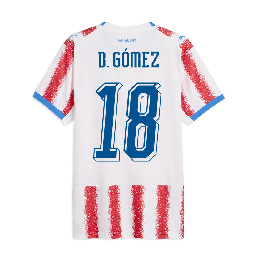 Diego Gómez 18 Youth Paraguay National Team 2026 Home Jersey - White/Red