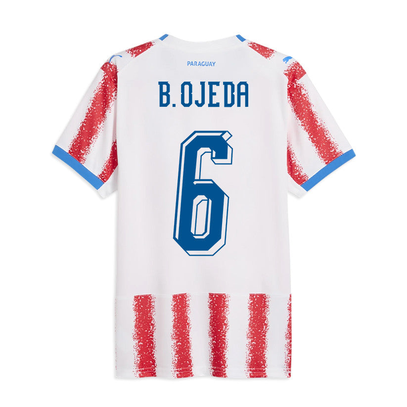 Braian Ojeda 6 Youth Paraguay National Team 2026 Home Jersey - White/Red