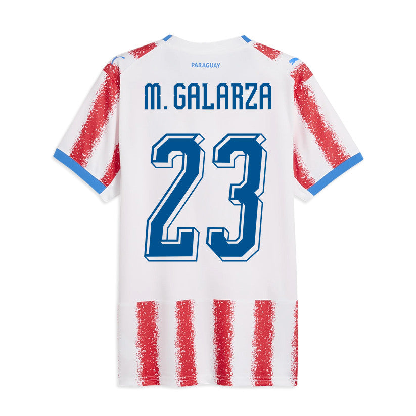 Matías Galarza 23 Youth Paraguay National Team 2026 Home Jersey - White/Red