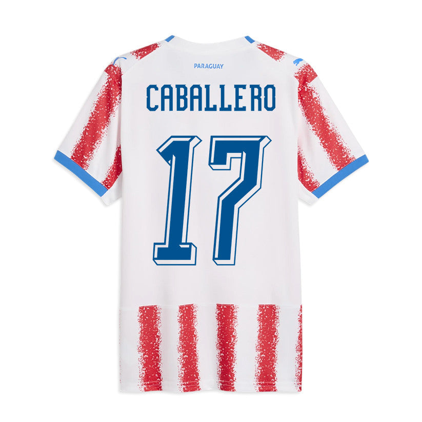 Gustavo Caballero 17 Youth Paraguay National Team 2026 Home Jersey - White/Red