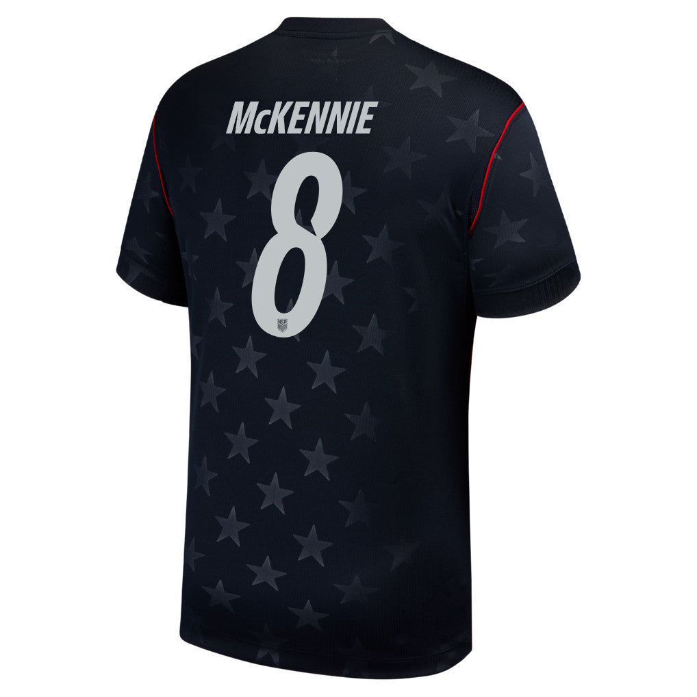 Weston McKennie 8 USMNT 2026 Away Stadium Game Jersey - Blue Men