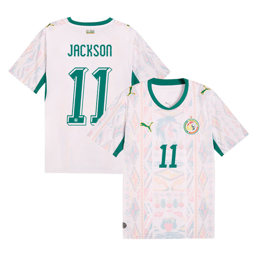 Nicolas Jackson 11 Senegal National Team 2026 Home Jersey - Men, White