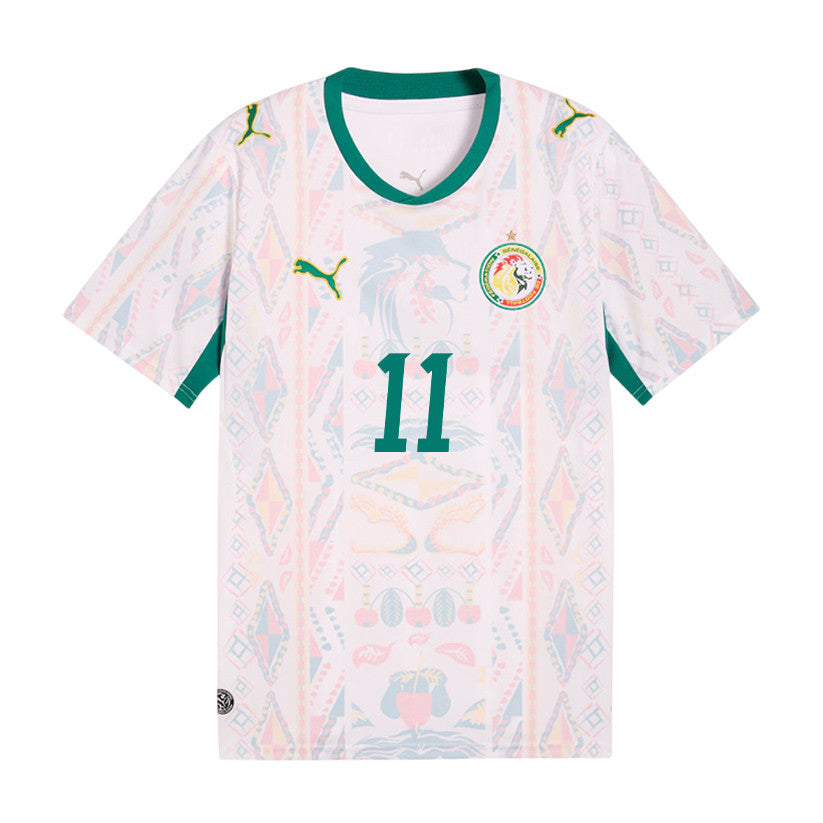 Nicolas Jackson 11 Senegal National Team 2026 Home Jersey - Men, White