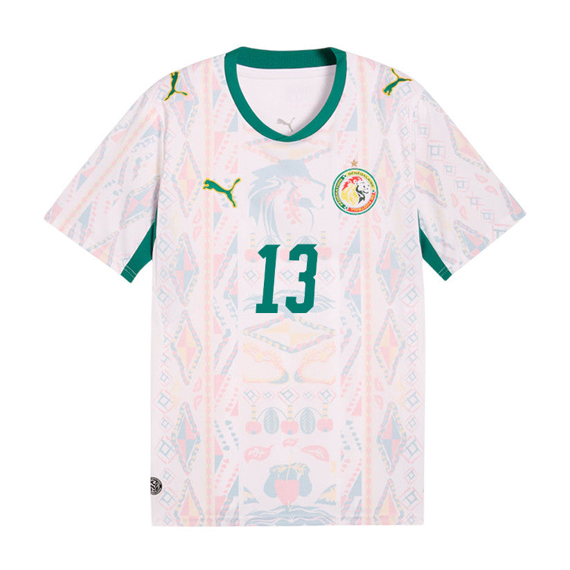 Iliman Ndiaye 13 Senegal National Team 2026 Home Jersey - Men, White