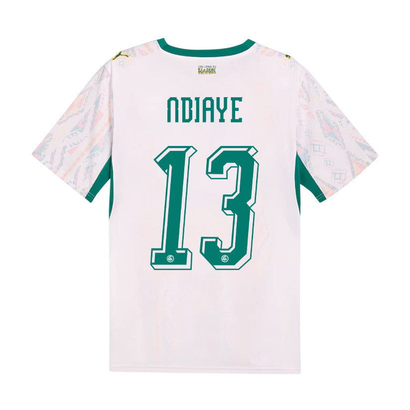 Iliman Ndiaye 13 Senegal National Team 2026 Home Jersey - Men, White