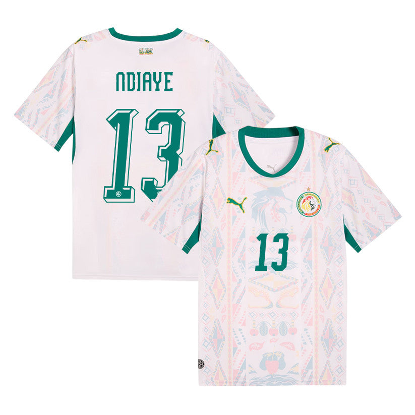 Iliman Ndiaye 13 Senegal National Team 2026 Home Jersey - Men, White