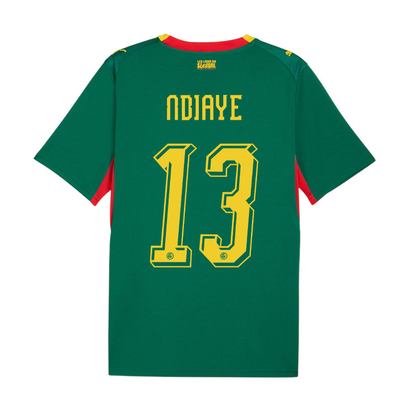 Iliman Ndiaye 13 Senegal National Team 2026 Away Jersey - Green, Men