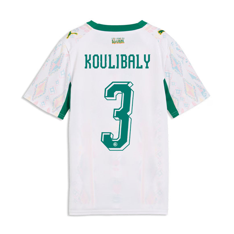 Kalidou Koulibaly 3 Youth Senegal National Team 2026 Home Jersey - White