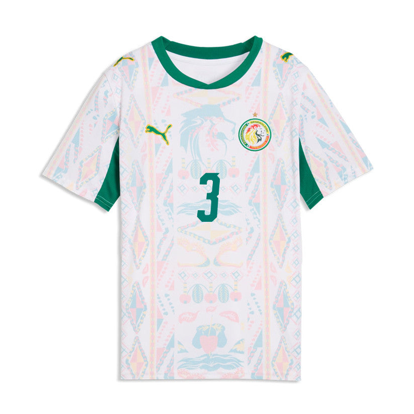 Kalidou Koulibaly 3 Youth Senegal National Team 2026 Home Jersey - White