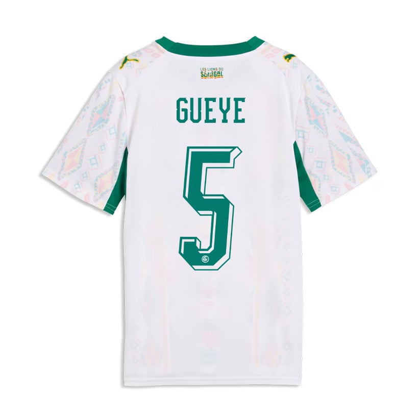 Idrissa Gueye 5 Youth Senegal National Team 2026 Home Jersey - White