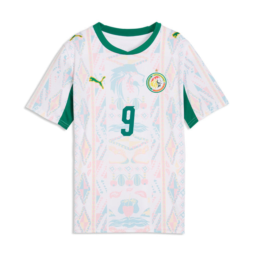 Boulaye Dia 9 Youth Senegal National Team 2026 Home Jersey - White