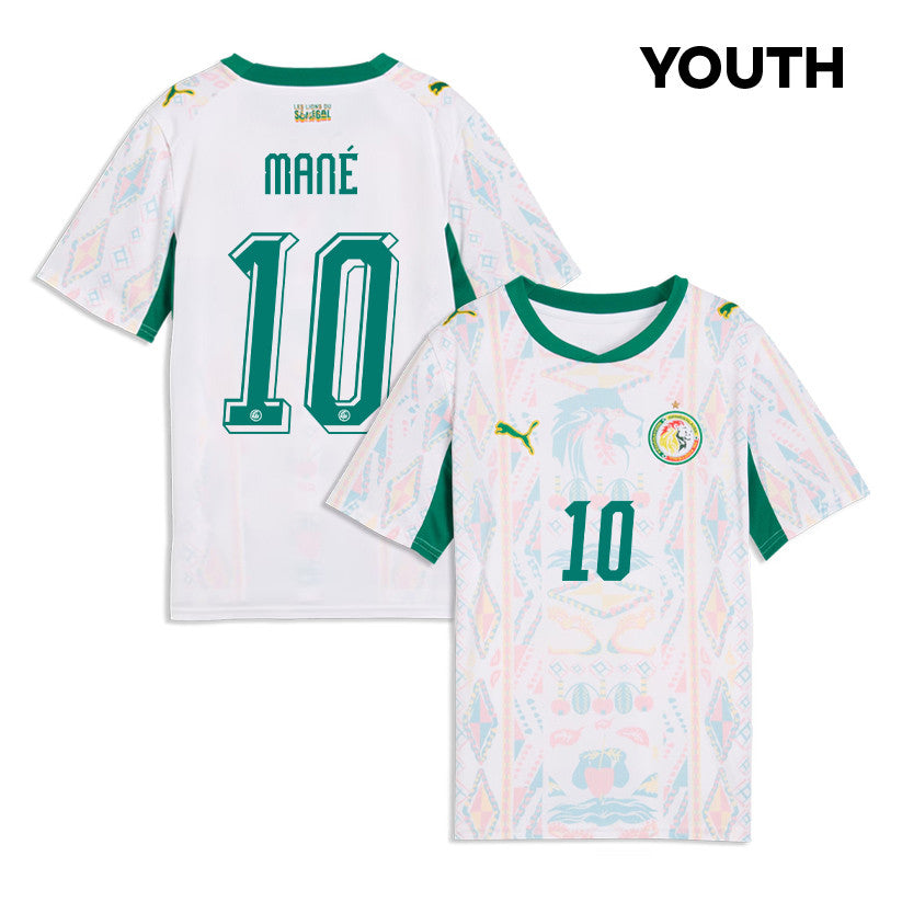 Sadio Mané 10 Youth Senegal National Team 2026 Home Jersey - White
