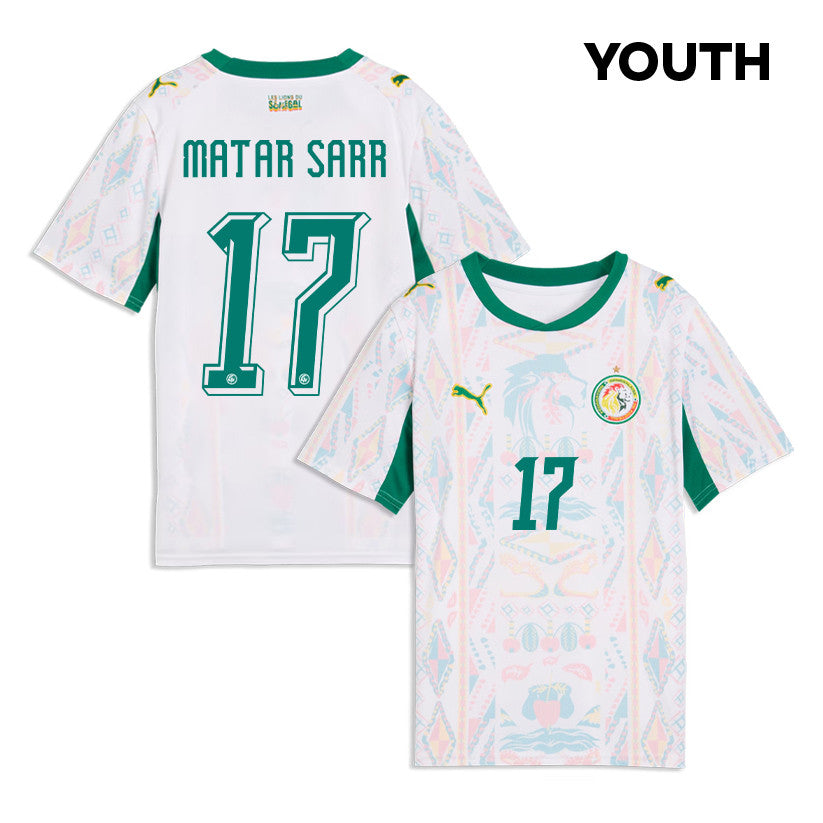 Ismaïla Sarr 18 Youth Senegal National Team 2026 Home Jersey - White