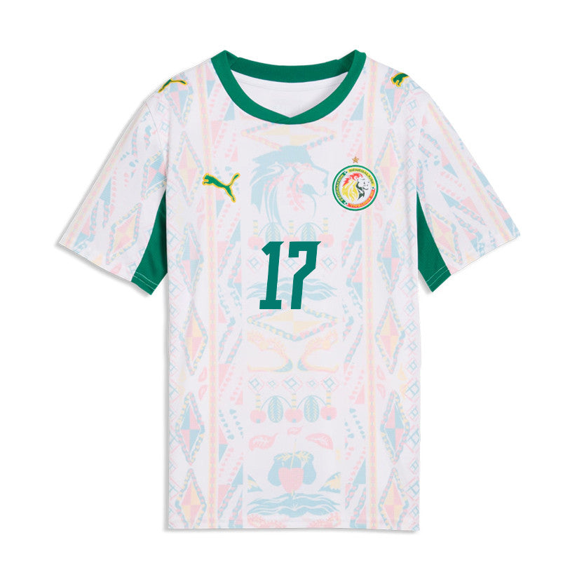 Ismaïla Sarr 18 Youth Senegal National Team 2026 Home Jersey - White