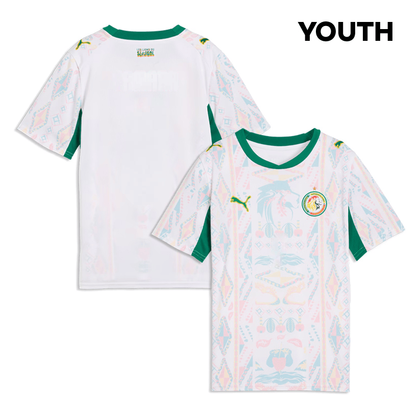Senegal National Team 2026 Youth Home Jersey - White