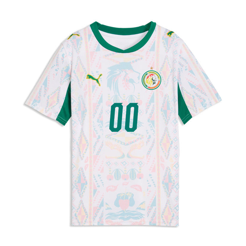 Senegal National Team 2026 Youth Home Jersey - Personalized - White