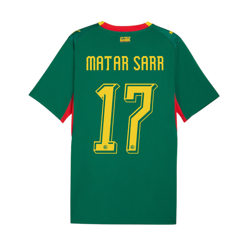 Pape Matar Sarr 17 Youth Senegal National Team 2026 Away Jersey - Green