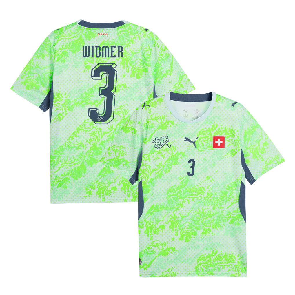 Silvan Widmer 3 Switzerland National Team 2026 Away Jersey - Men, Green