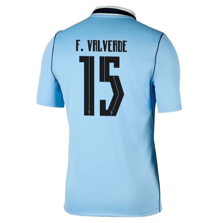 Federico Valverde 15 Uruguay National Team 2026 Home Jersey - Blue, Men