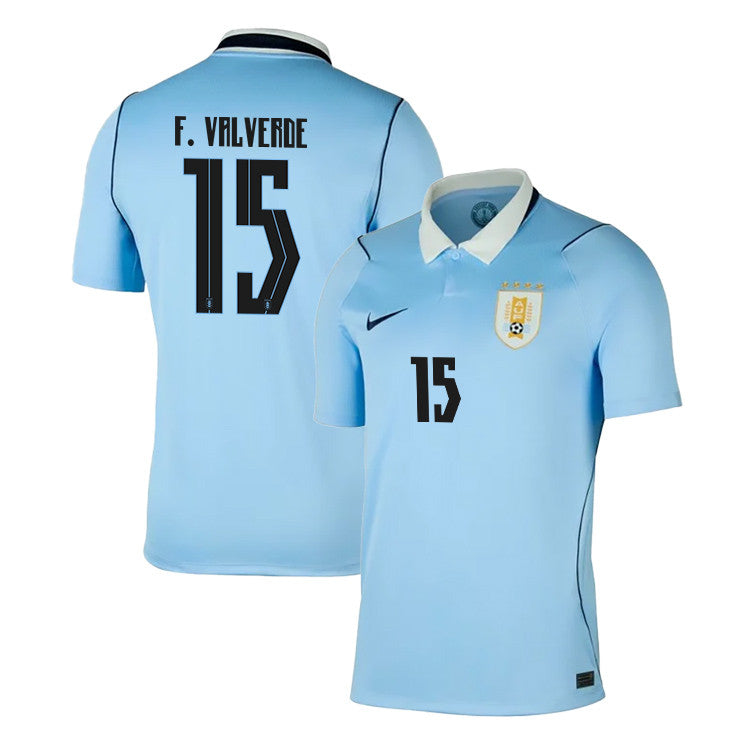 Federico Valverde 15 Uruguay National Team 2026 Home Jersey - Blue, Men