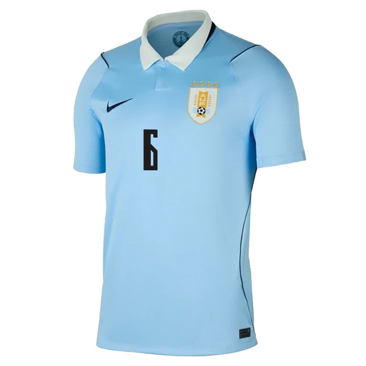 Manuel Ugarte 6 Uruguay National Team 2026 Home Jersey - Blue, Men