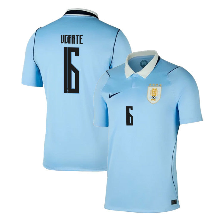 Manuel Ugarte 6 Uruguay National Team 2026 Home Jersey - Blue, Men
