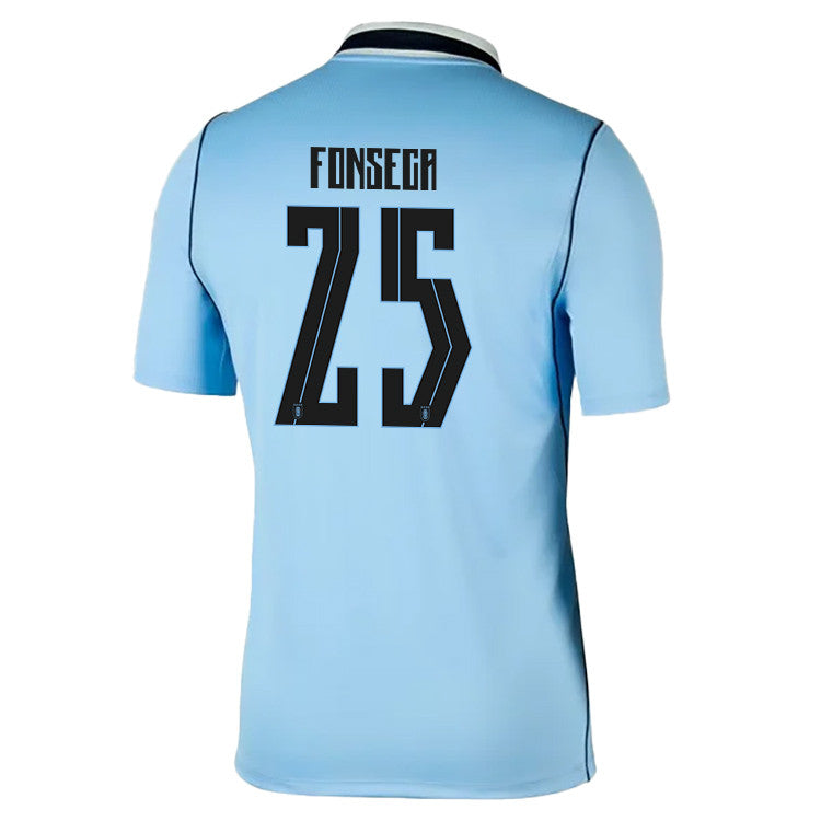 Nicolás Fonseca 25 Uruguay National Team 2026 Home Jersey - Blue, Men