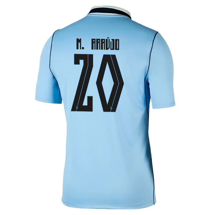 Maximiliano Araújo 20 Uruguay National Team 2026 Home Jersey - Blue, Men