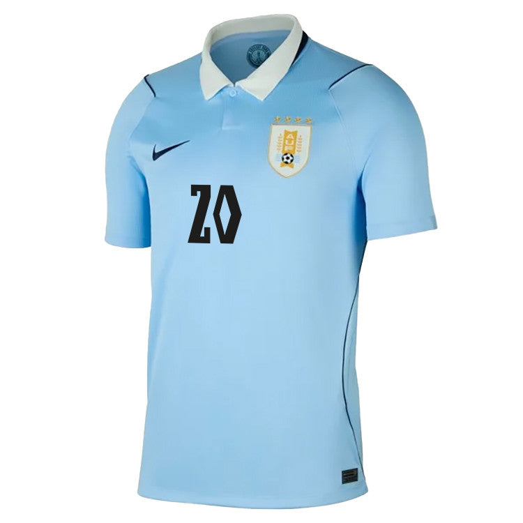 Maximiliano Araújo 20 Uruguay National Team 2026 Home Jersey - Blue, Men