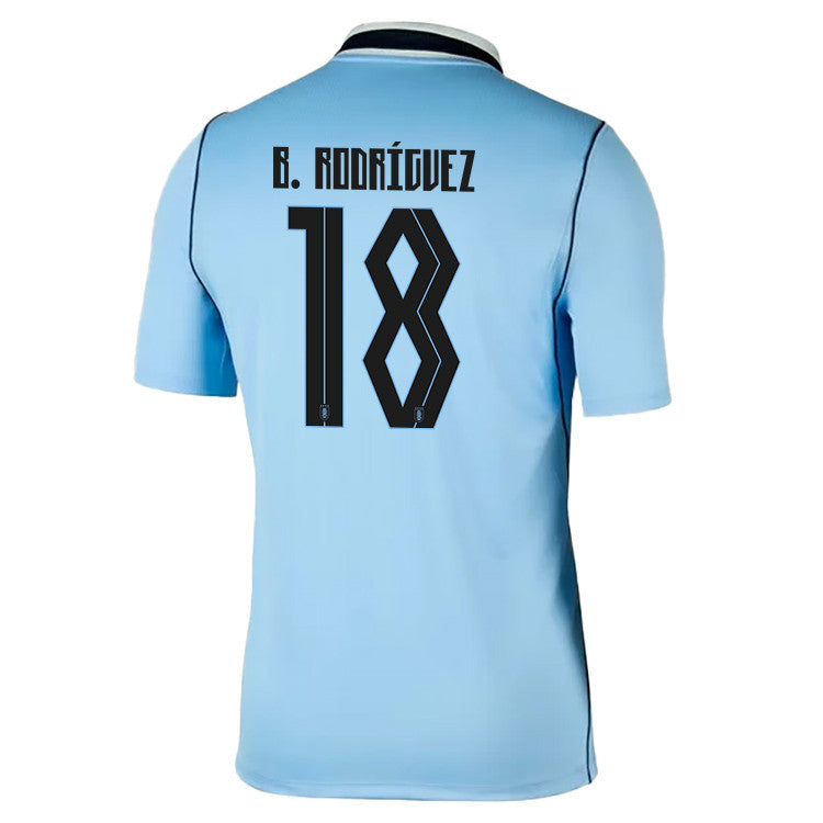 Brian Rodríguez 18 Uruguay National Team 2026 Home Jersey - Blue, Men
