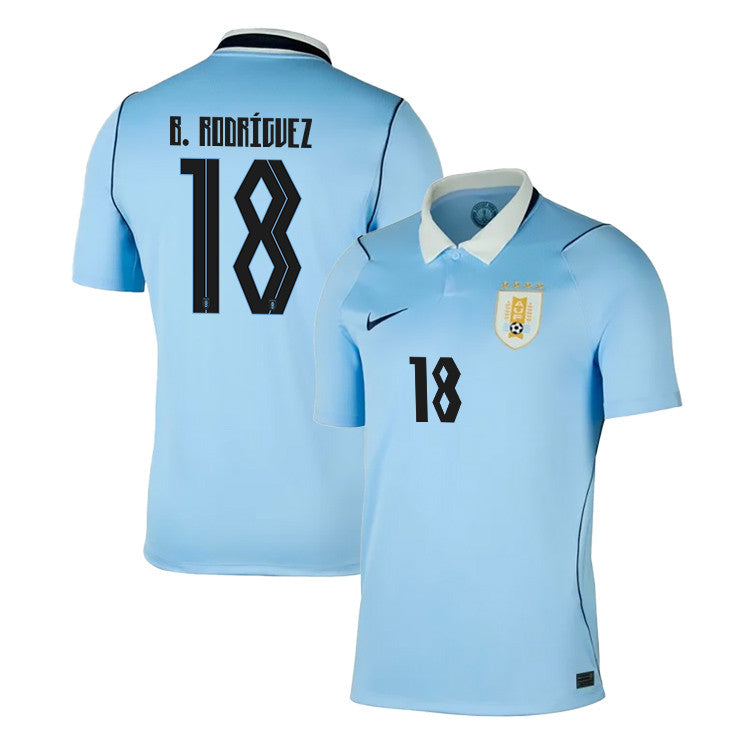 Brian Rodríguez 18 Uruguay National Team 2026 Home Jersey - Blue, Men