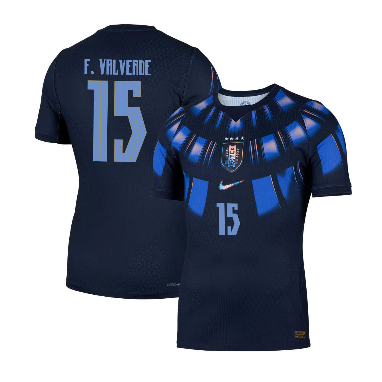 Federico Valverde 15 Uruguay National Team 2026 Away Jersey - Navy, Men