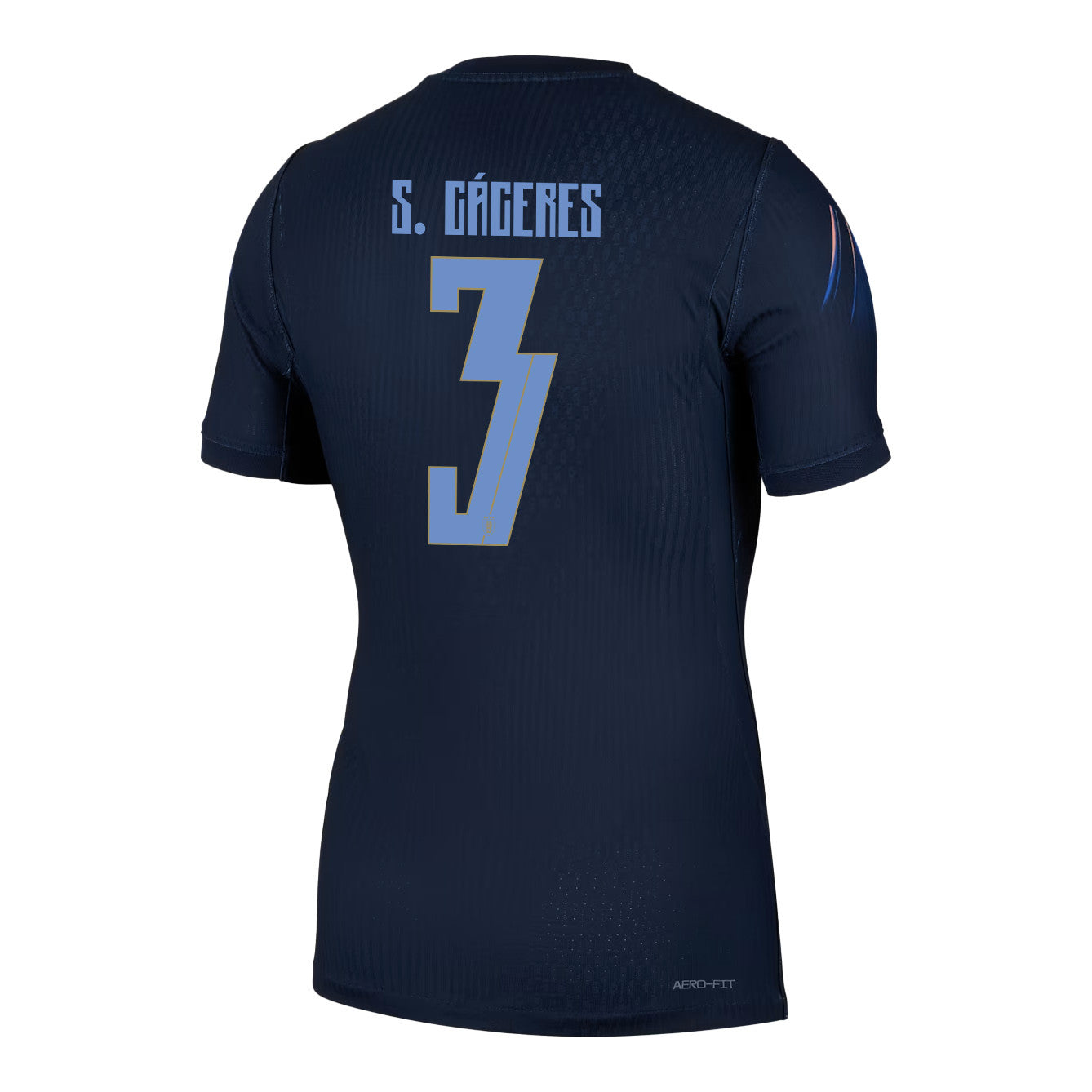 Sebastián Cáceres 3 Uruguay National Team 2026 Away Jersey - Navy, Men
