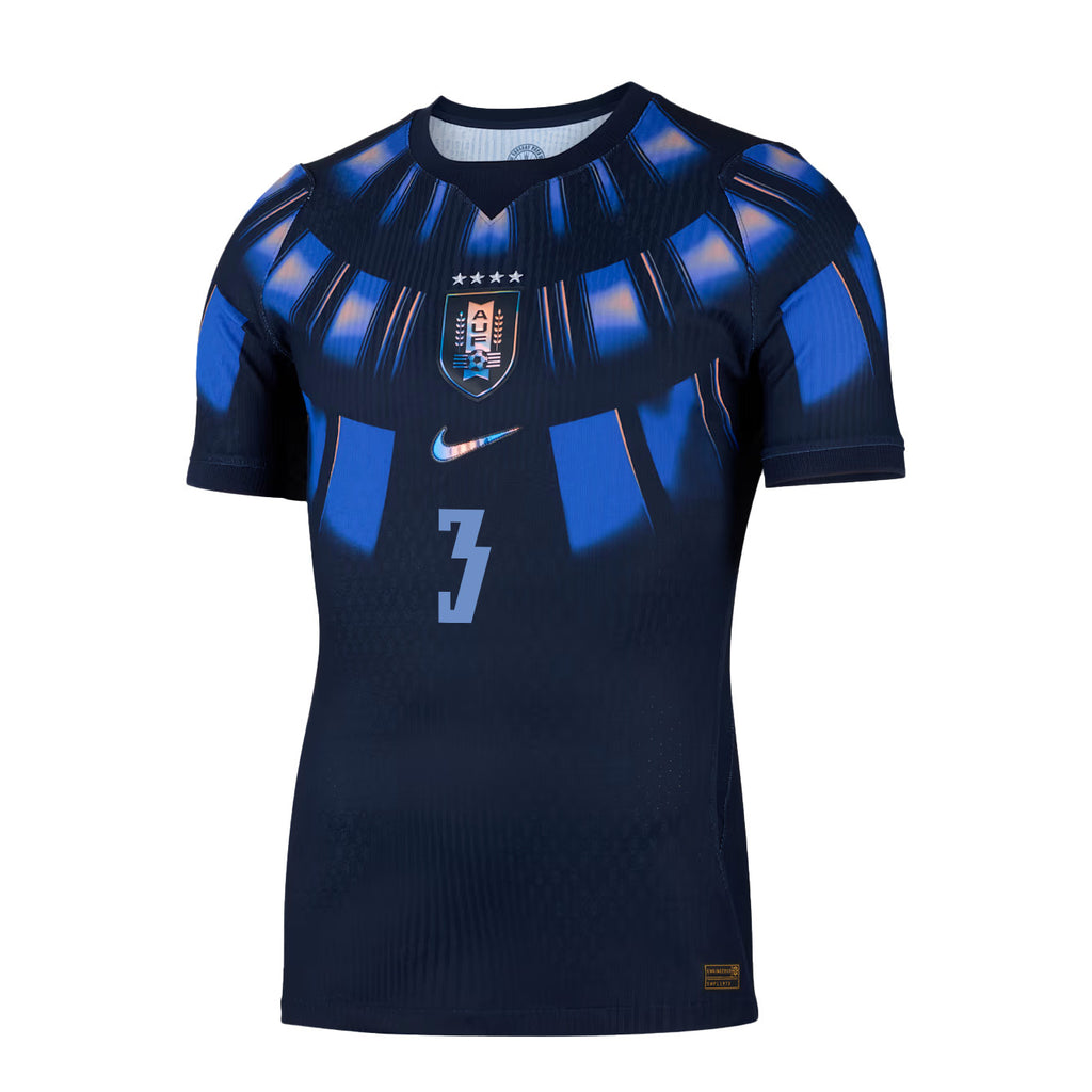 Sebastián Cáceres 3 Uruguay National Team 2026 Away Jersey - Navy, Men