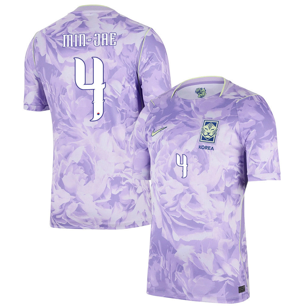 Kim Min-jae 4 South Korea National Team 2026 Away Jersey - Men, Purple