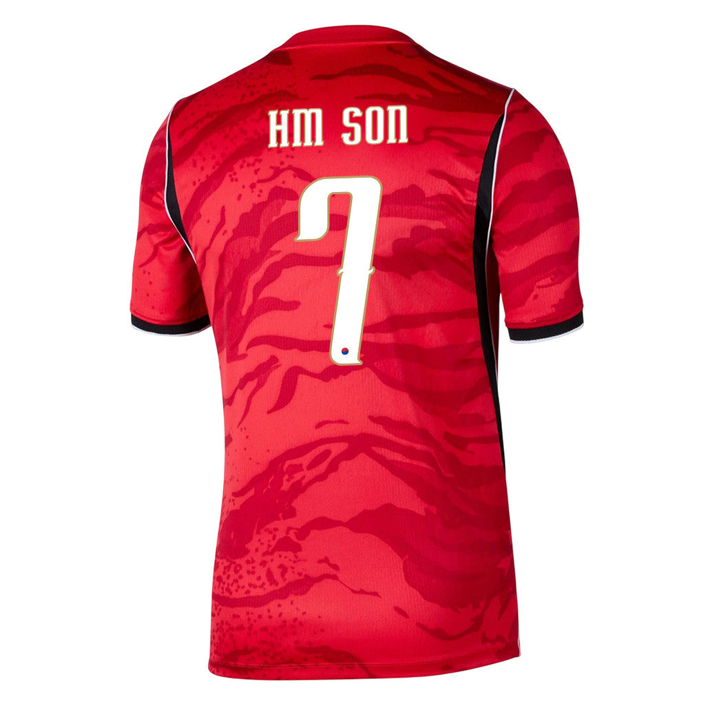 Son Heung-min 7 South Korea National Team 2026 Home Jersey - Red, Men
