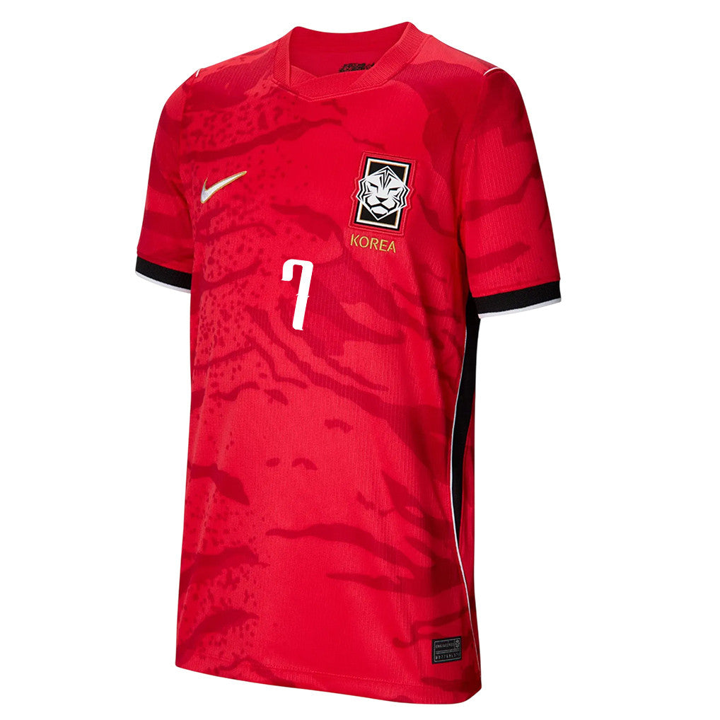 Son Heung-min 7 Youth South Korea National Team 2026 Home Jersey - Red