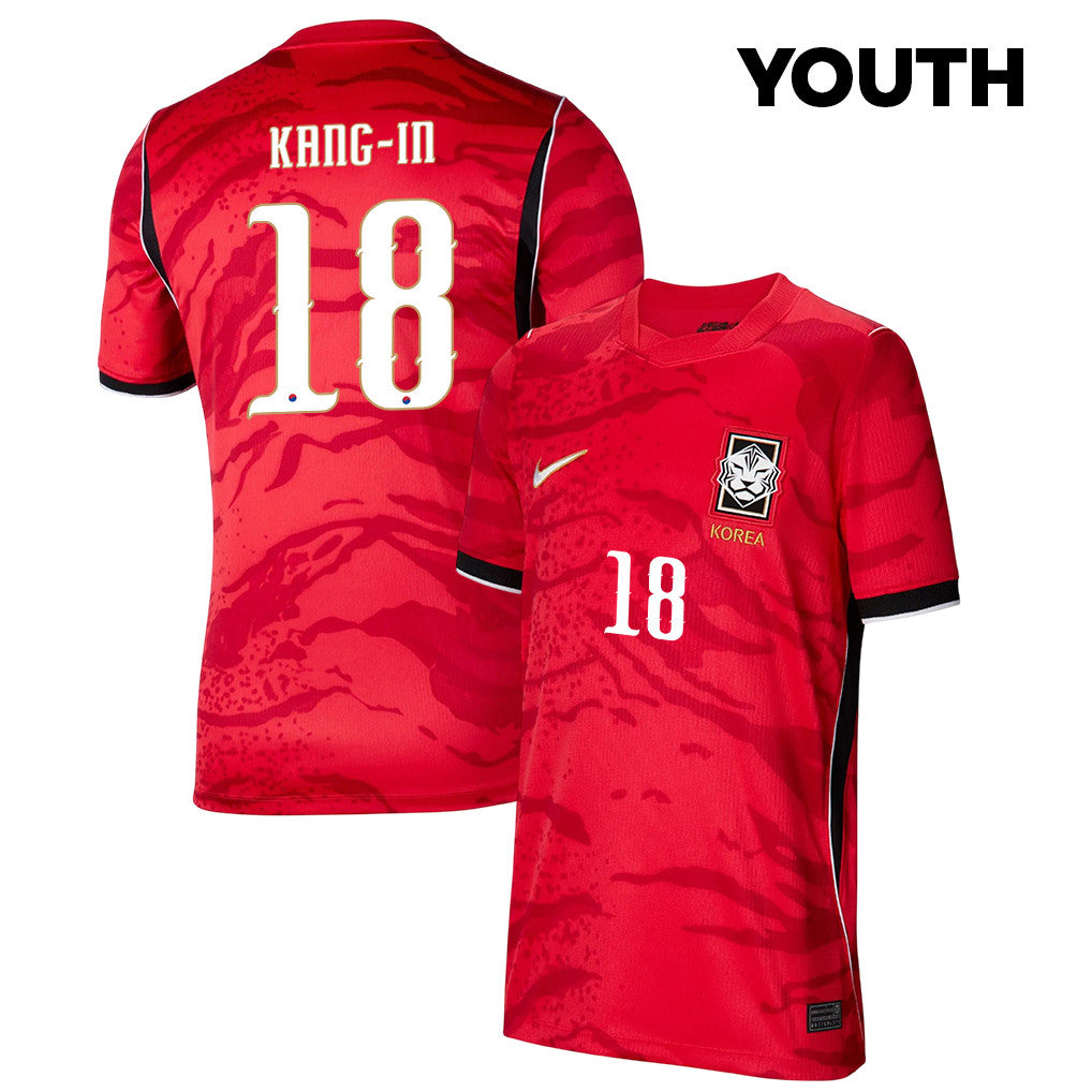 Lee Kang-in 18 Youth South Korea National Team 2026 Home Jersey - Red