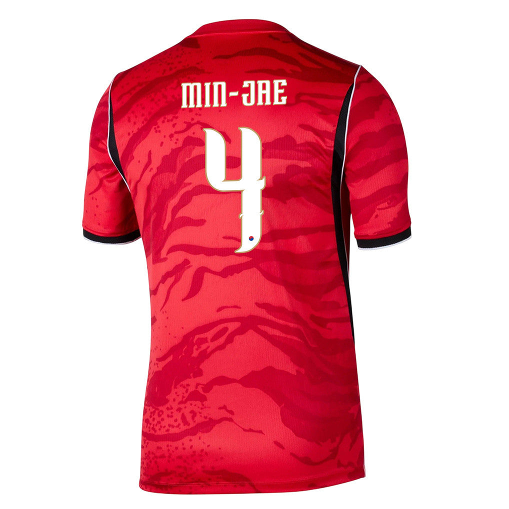Kim Min-jae 4 Youth South Korea National Team 2026 Home Jersey - Red