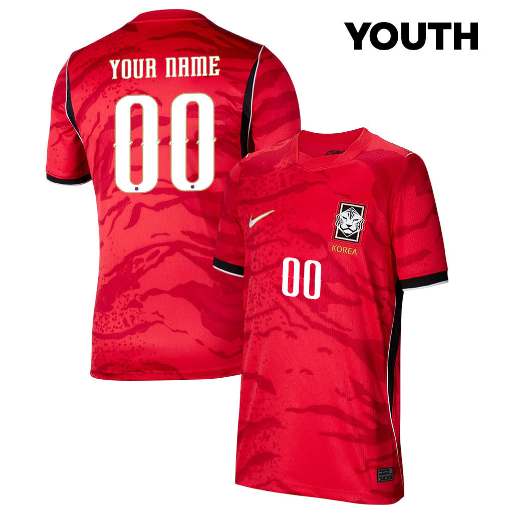 South Korea National Team 2026 Youth Home Jersey - Personalized - Red