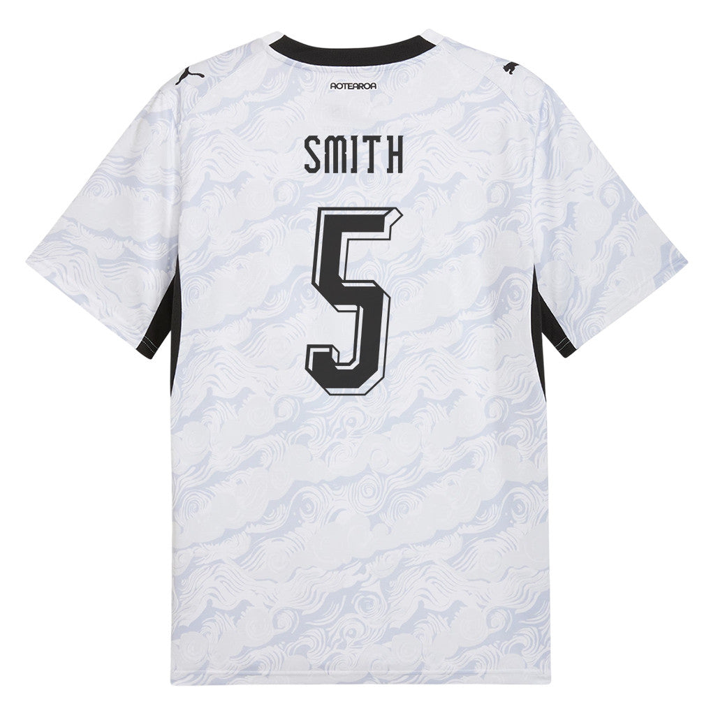 Tommy Smith 5 New Zealand National Team 2026 Away Jersey - White, Men