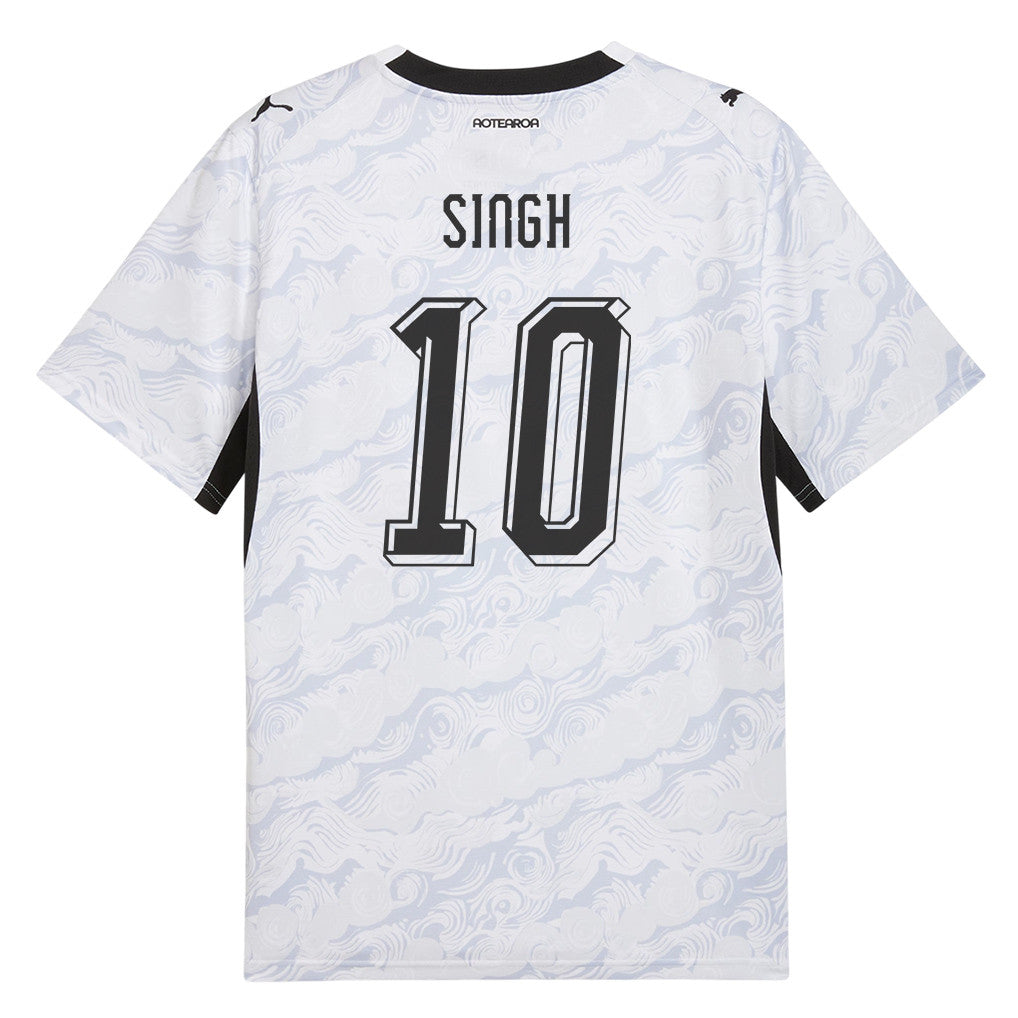 Sarpreet Singh 10 New Zealand National Team 2026 Away Jersey - White, Men