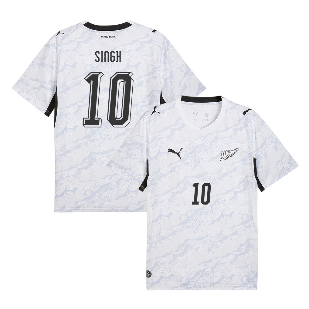 Sarpreet Singh 10 New Zealand National Team 2026 Away Jersey - White, Men