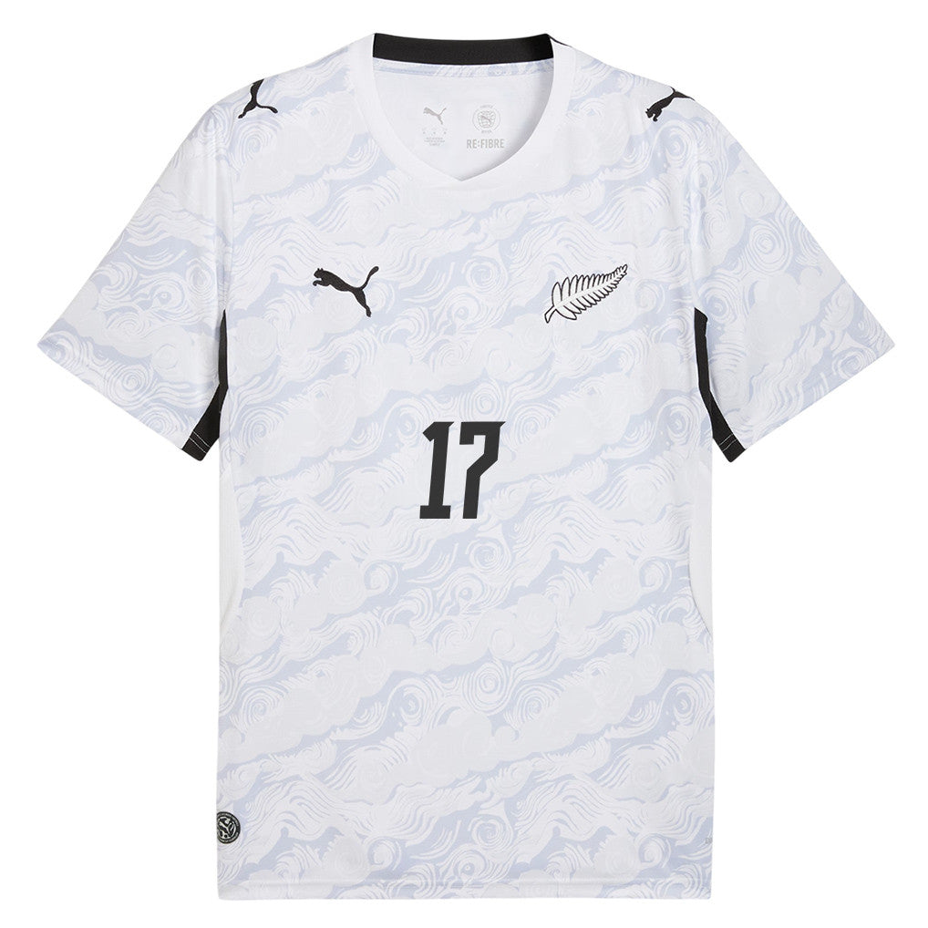 Kosta Barbarouses 17 New Zealand National Team 2026 Away Jersey - White, Men