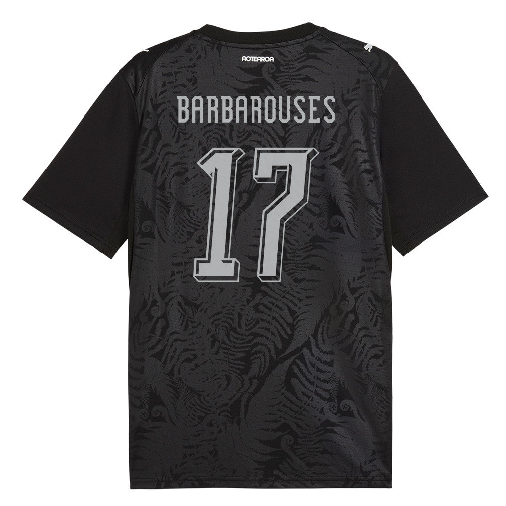 Kosta Barbarouses 17 New Zealand National Team 2026 Home Jersey - Black, Men